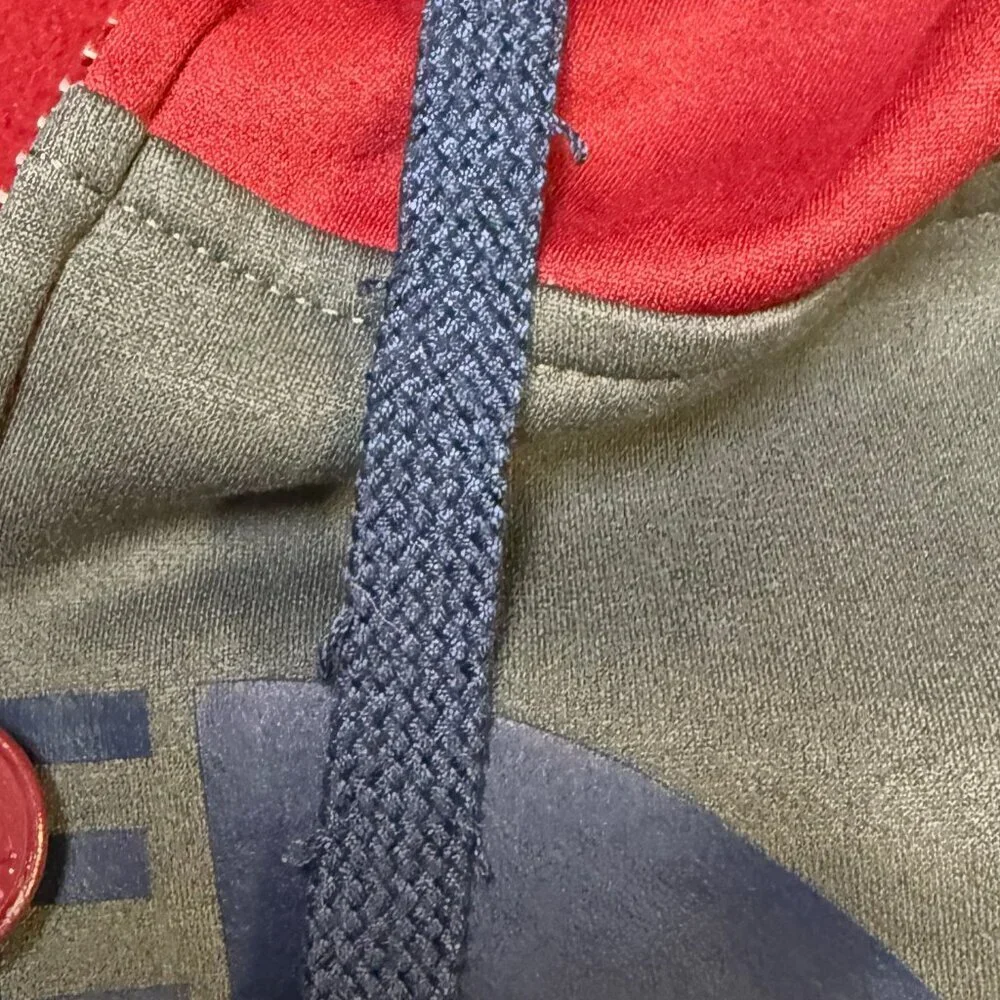The North Face‎ Colorblock Full-Zip Hoodie – Red/Gray – Men’s XL – EUC